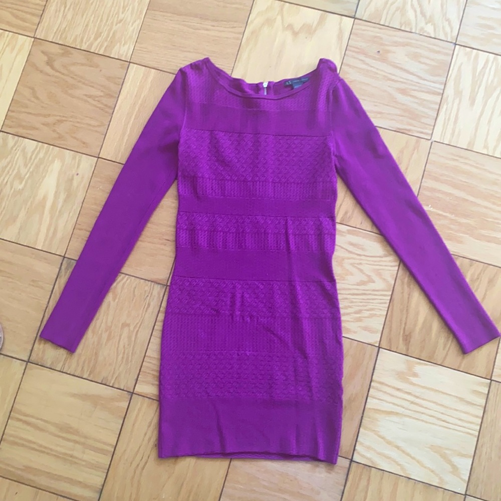 Armani Exchange Fuchsia BodyCon Dress